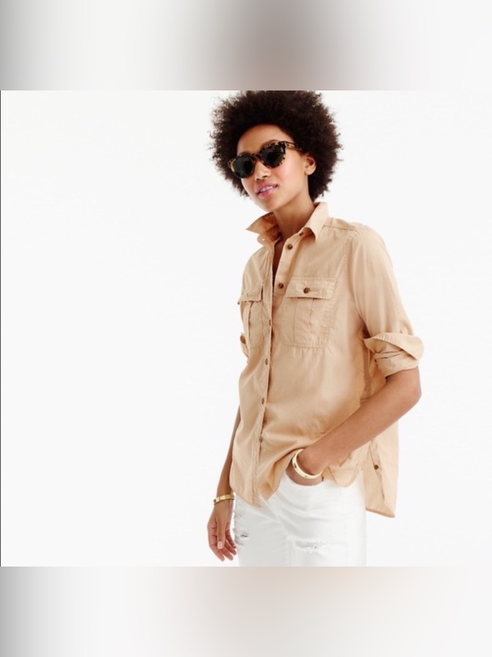 J Crew Button Down Shirt Blouse - Picture 2 of 10